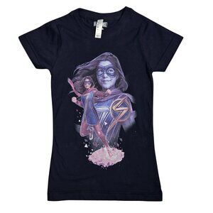 NWOT Marvel Ms. Marvel Kamala Khan Artistic Graphic T-Shirt | Girls Small
